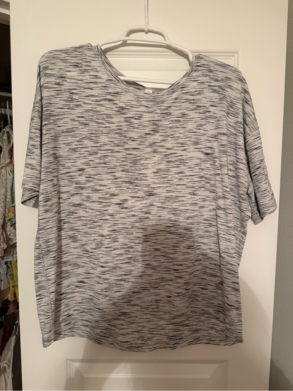 lululemon athletica Short Sleeve Space-Dye Tee - Gray/White